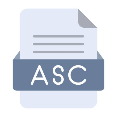 ASC File FormatFlat Icon clipart