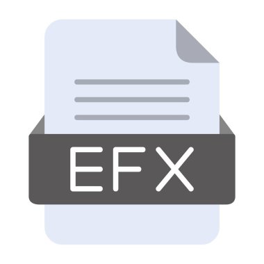 EFX Dosya Biçimi Düz Simgesi