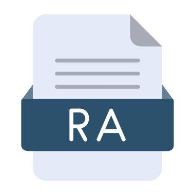 RA Dosya Biçimi Düz Simgesi