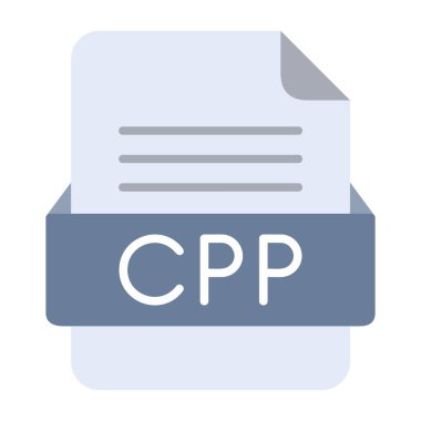 CPP Dosya Biçimi Düz Simgesi