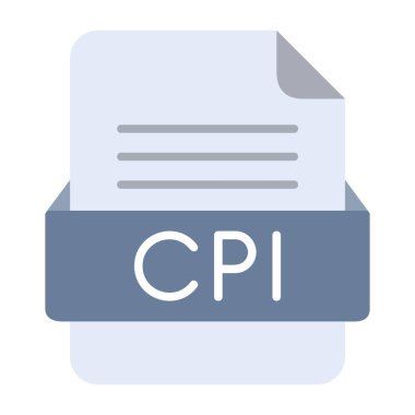 CPI Dosya Biçimi Düz Simgesi