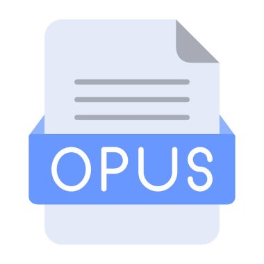 OPUS Dosya Biçimi Düz Simgesi