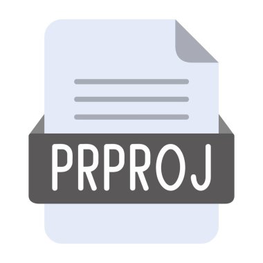 PRPROJ Dosya Biçimi Düz Simgesi