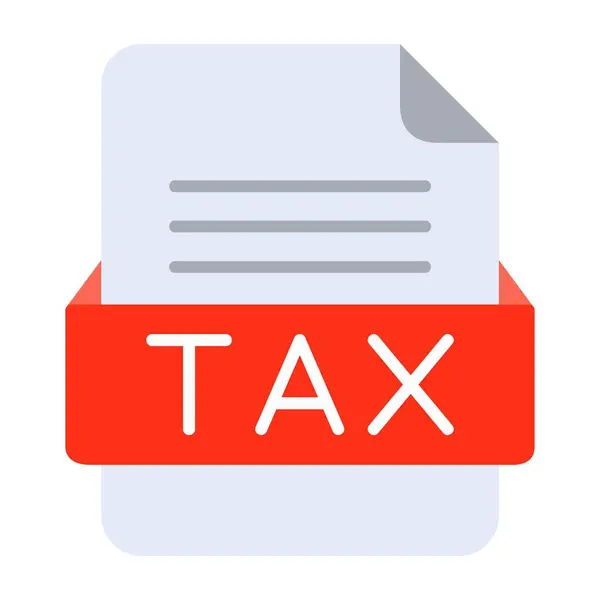 Vergi Dosyası Biçimi Simgesi — Stok Vektör