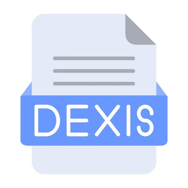 Dexis Filformatflat Ikon — Stock vektor