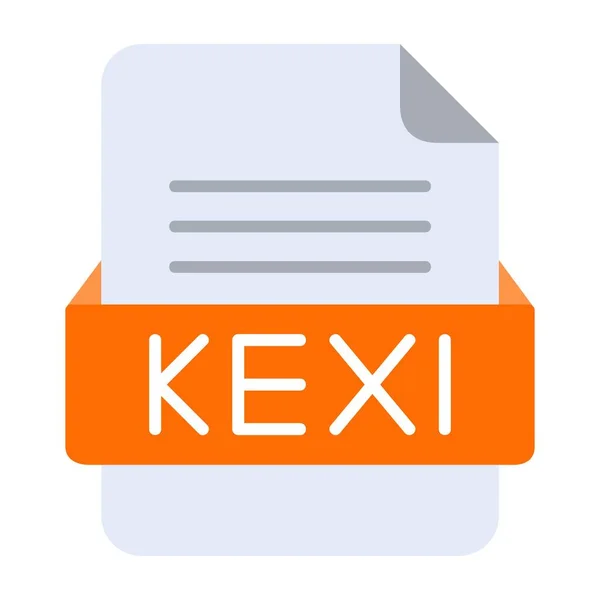 Kexi Filformatflat Ikon — Stock vektor