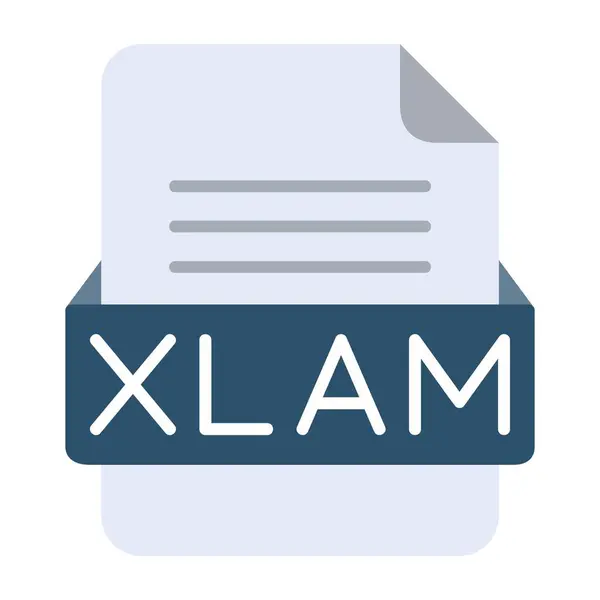 Xlam Filformatflat Ikon — Stock vektor