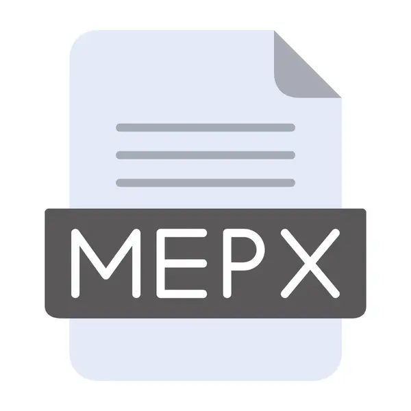 Mepx File Formatflat Ikon — Stock vektor