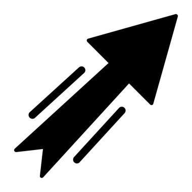 Yukarı Sağ Vektör Simgesi Tasarımı