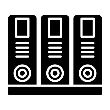 Arşiv Vektörü Simgesi Tasarımı