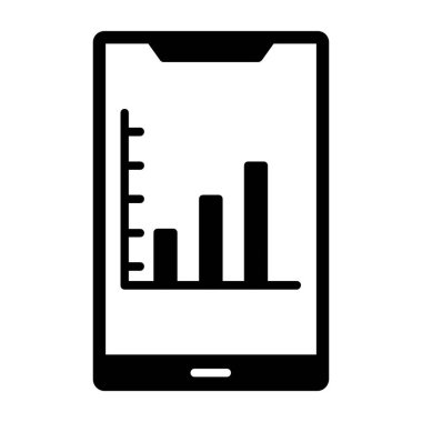 Borsa Uygulama Vektörü Simgesi Tasarımı