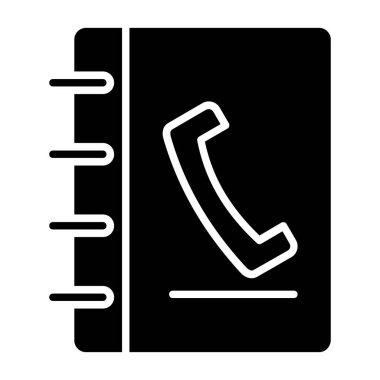 Phone Book Vector Icon Design