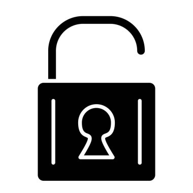 Vektör simgesi tasarım kilidini