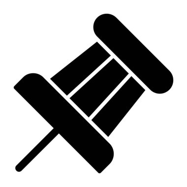 Push Pin Vector Icon Design