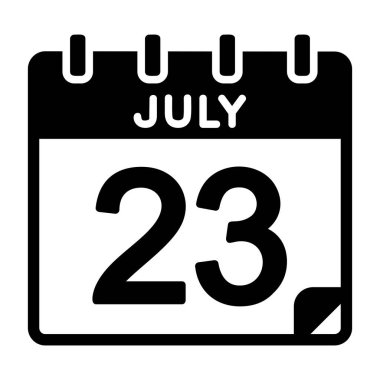 23 Temmuz Vektör Simgesi Tasarımı