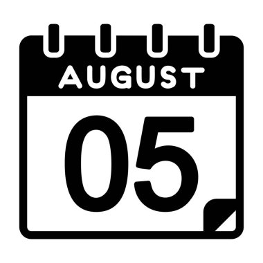 5 Ağustos Vektör Simgesi Tasarımı