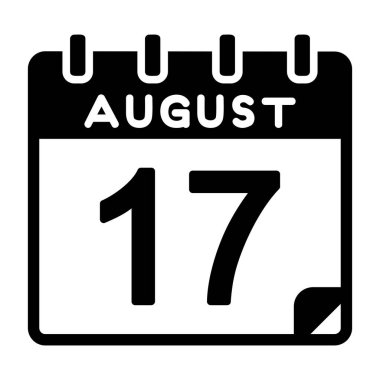 17 Ağustos Vektör Simgesi Tasarımı