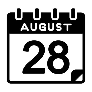 28 Ağustos Vektör Simgesi Tasarımı