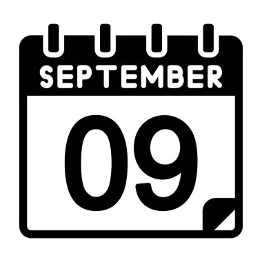 9 Eylül Vektör Simgesi Tasarımı