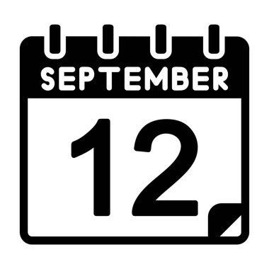 12 Eylül Vektör Simgesi Tasarımı