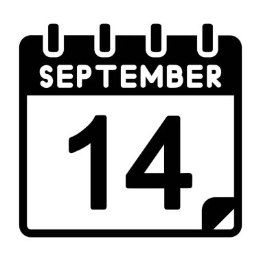 14 Eylül Vektör Simgesi Tasarımı