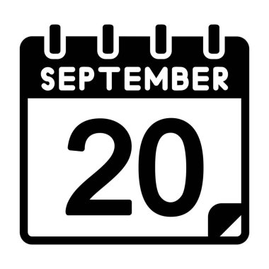 20 Eylül Vektör Simgesi Tasarımı