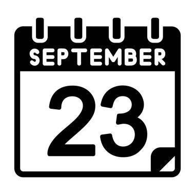 23 Eylül Vektör Simgesi Tasarımı