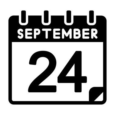 24 Eylül Vektör Simgesi Tasarımı