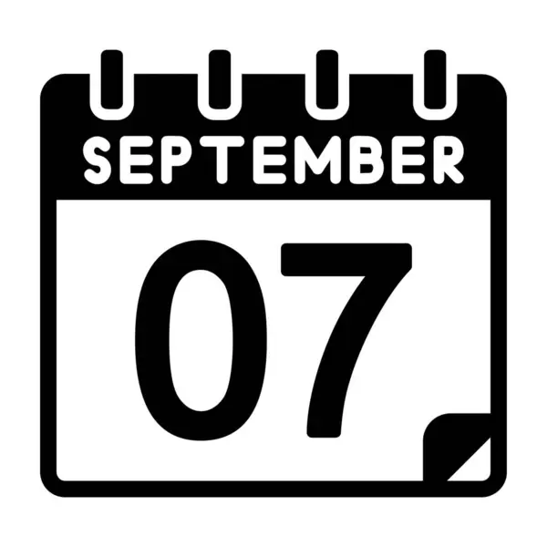 7 Eylül Vektör Simgesi Tasarımı