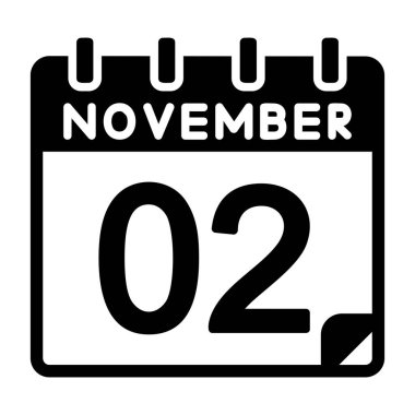 2 Kasım Vektör Simgesi Tasarımı