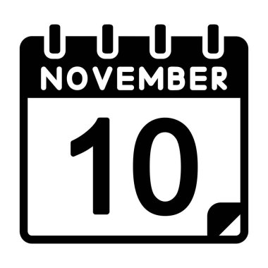 10 Kasım Vektör Simgesi Tasarımı