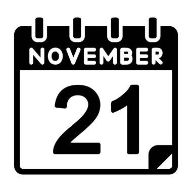 21 Kasım Vektör Simgesi Tasarımı