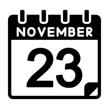 23 Kasım Vektör Simgesi Tasarımı