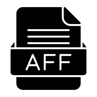 AFF Dosya Biçimi Düz Simgesi