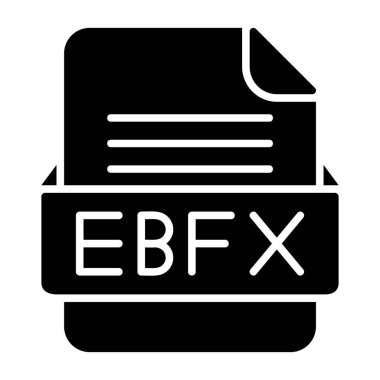 EBFX Dosya Biçimi Düz Simgesi