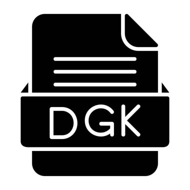 DGK Dosya Biçimi Düz Simgesi