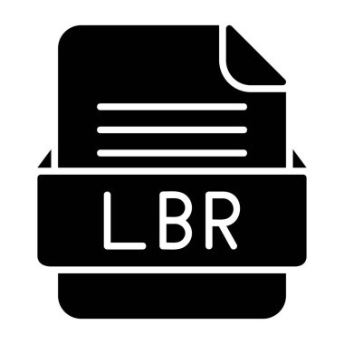 LBR Dosya Biçimi Düz Simgesi