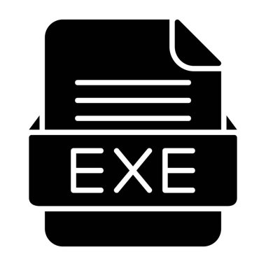 EXE Dosya Biçimi Düz Simgesi
