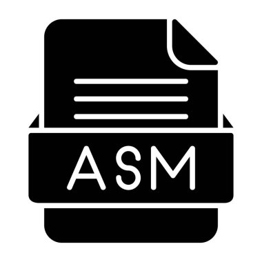 ASM Dosya Biçimi Düz Simgesi