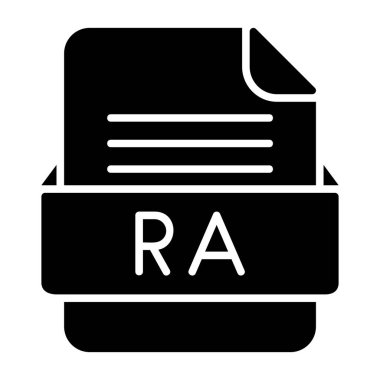 RA Dosya Biçimi Düz Simgesi