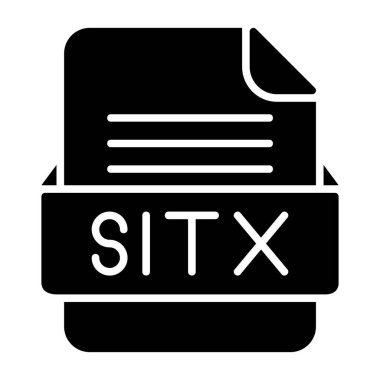 SITX Dosya Biçimi Düz Simgesi