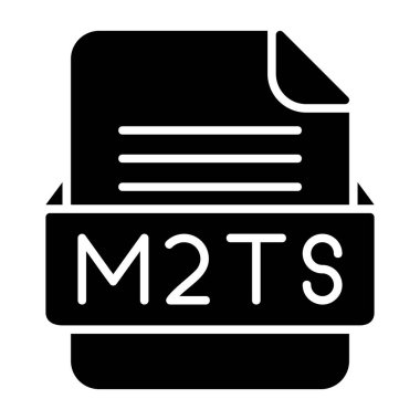 M2TS Dosya Biçimi Düz Simgesi