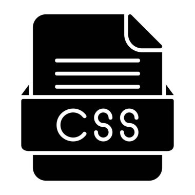 CSS Dosya Biçimi Düz Simgesi