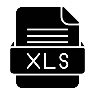 XLS Dosya Biçimi Düz Simgesi