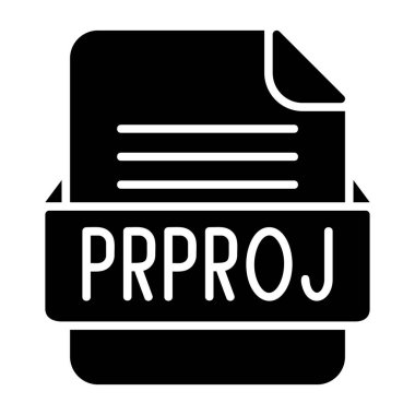 PRPROJ Dosya Biçimi Düz Simgesi