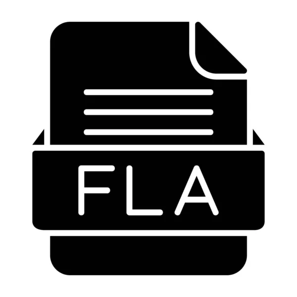 stock vector FLA File FormatFlat Icon