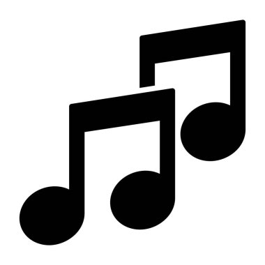 Müzik Vektörü Simgesi Tasarımı