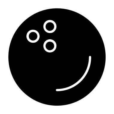 Bowling Topu Vektör Simgesi Tasarımı