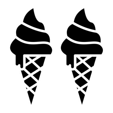 Ice Cream Vector Icon Design