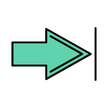 Sağ Vektör Simgesi Tasarımı